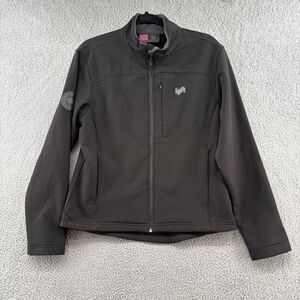 Lyft Mens Full Zip Jacket Black Size M Fleece Lined 1K Club Long Sleeve Pockets